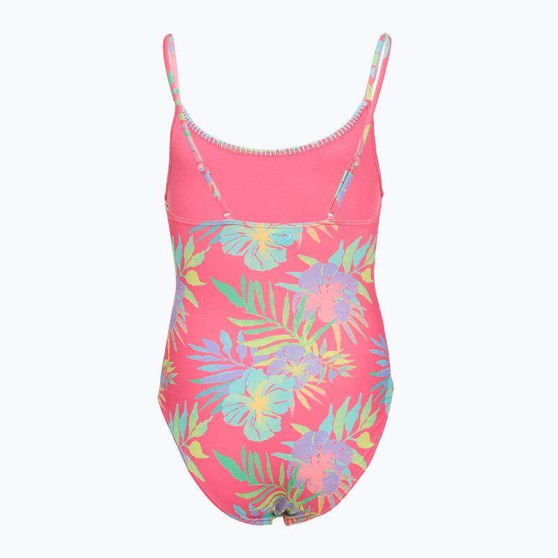 Gyerek egyberészes fürdőruha ROXY Aquarella sangria sunset aquarella rg 2