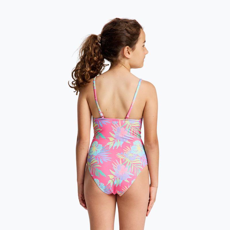 Gyerek egyberészes fürdőruha ROXY Aquarella sangria sunset aquarella rg 2