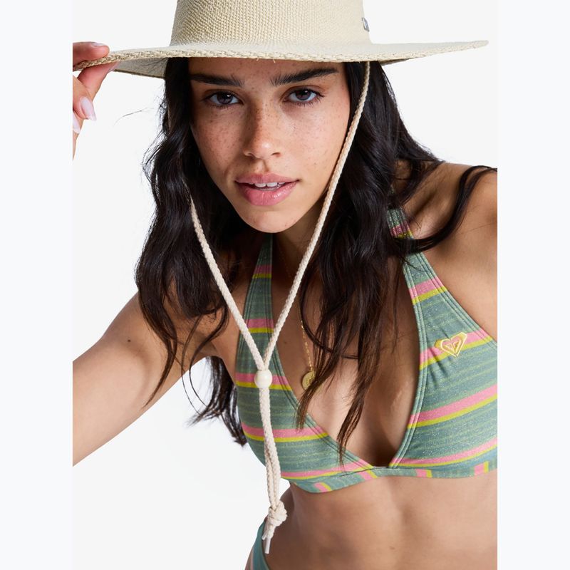 Fürdőruha felső ROXY Ocean Dreamer Fixed Tri oil green say it with stripes 6