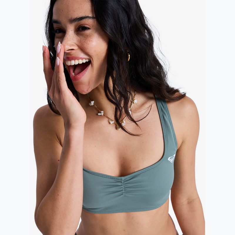 Fürdőruha felső ROXY Solid Essentials Bralette agave green 6