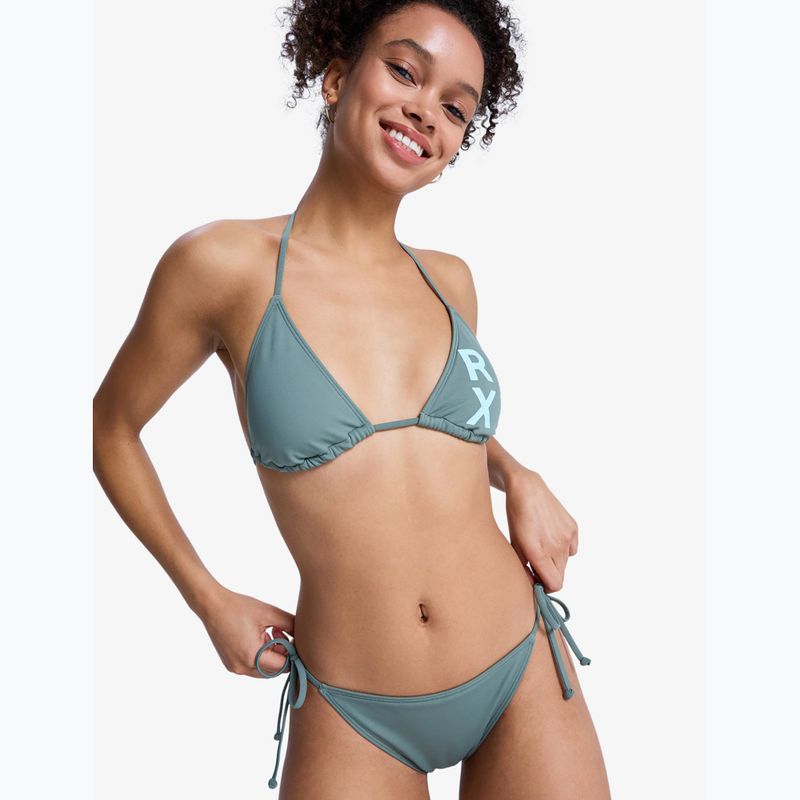 Fürdőruha kétrészes női ROXY Solid Essentials Tiki Tri agave green 4