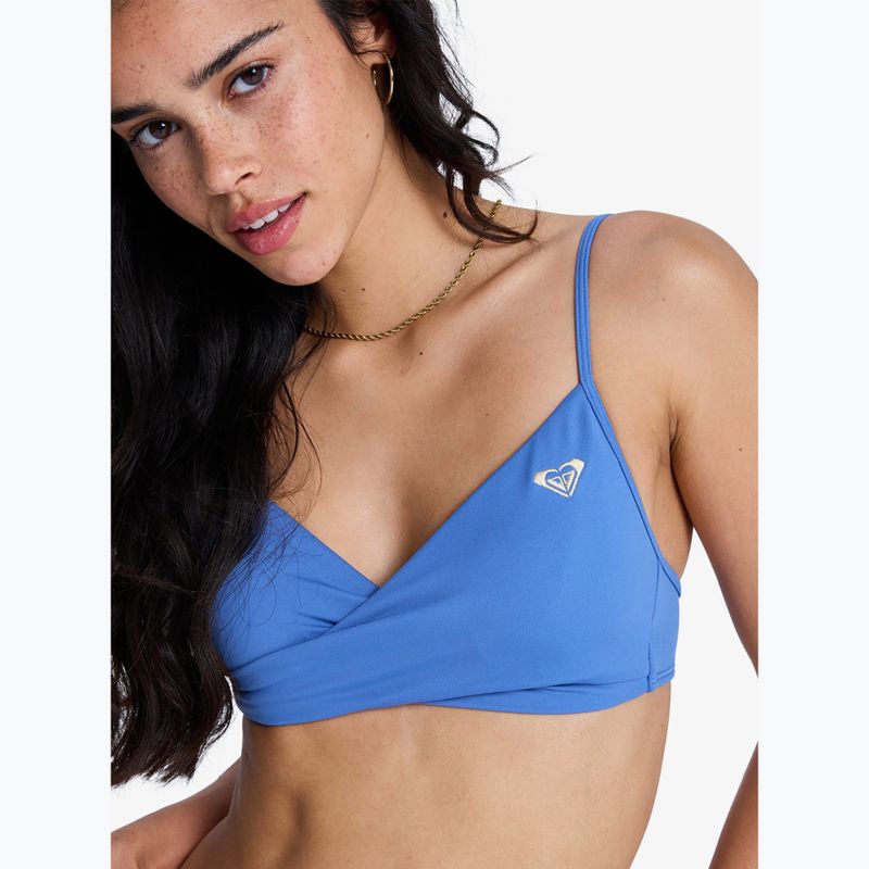 Fürdőruha felső ROXY Solid Essentials Wrap Bralette dutch blue 5
