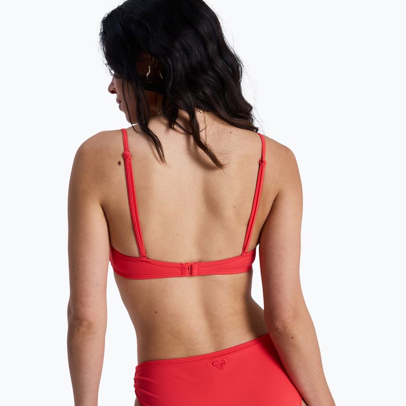 Fürdőruha felső ROXY Solid Essentials Wrap Bralette hibiscus 3