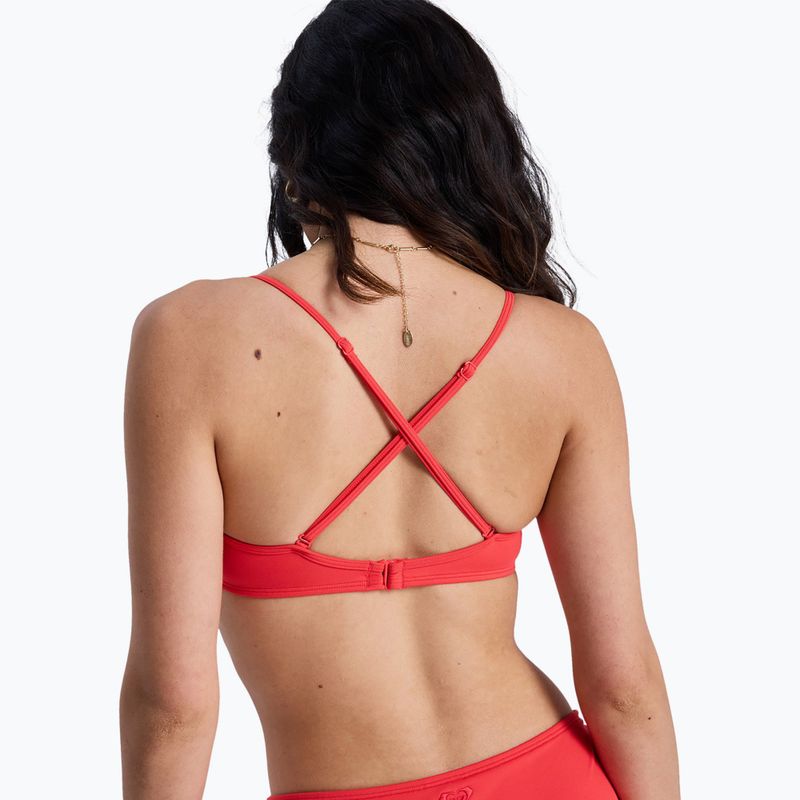 Fürdőruha felső ROXY Solid Essentials Wrap Bralette hibiscus 4