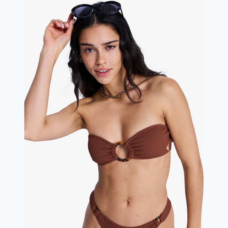 Fürdőruha felső ROXY Sunshine Bandeau cappuccino 6