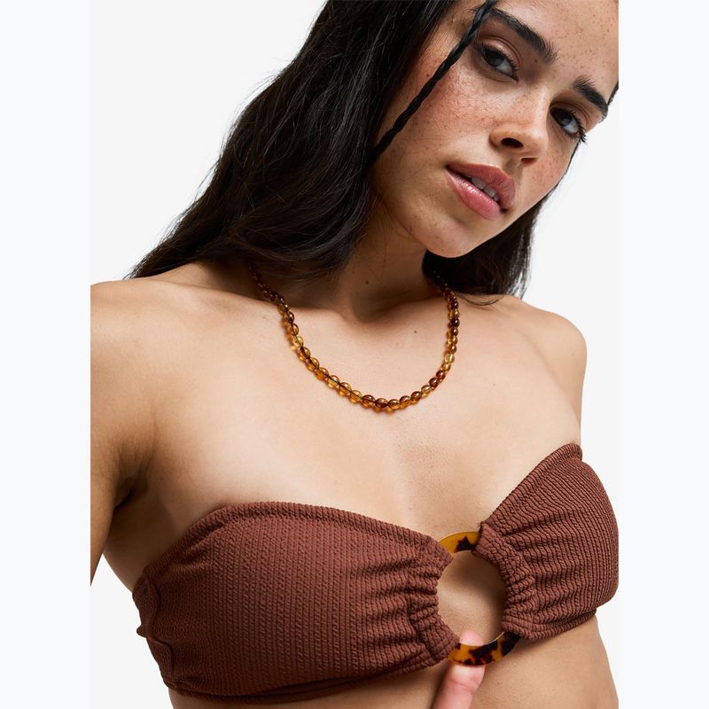 Fürdőruha felső ROXY Sunshine Bandeau cappuccino 7
