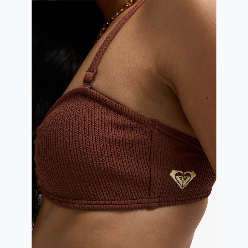 Fürdőruha felső ROXY Sunshine Bandeau cappuccino 8