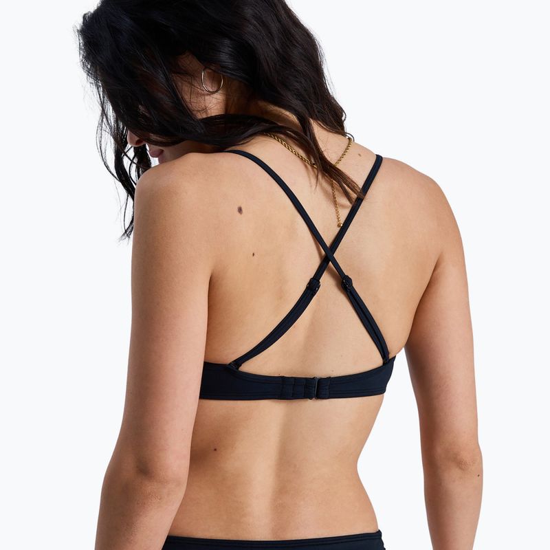 Fürdőruha felső ROXY Solid Essentials Wrap Bralette anthracite 3