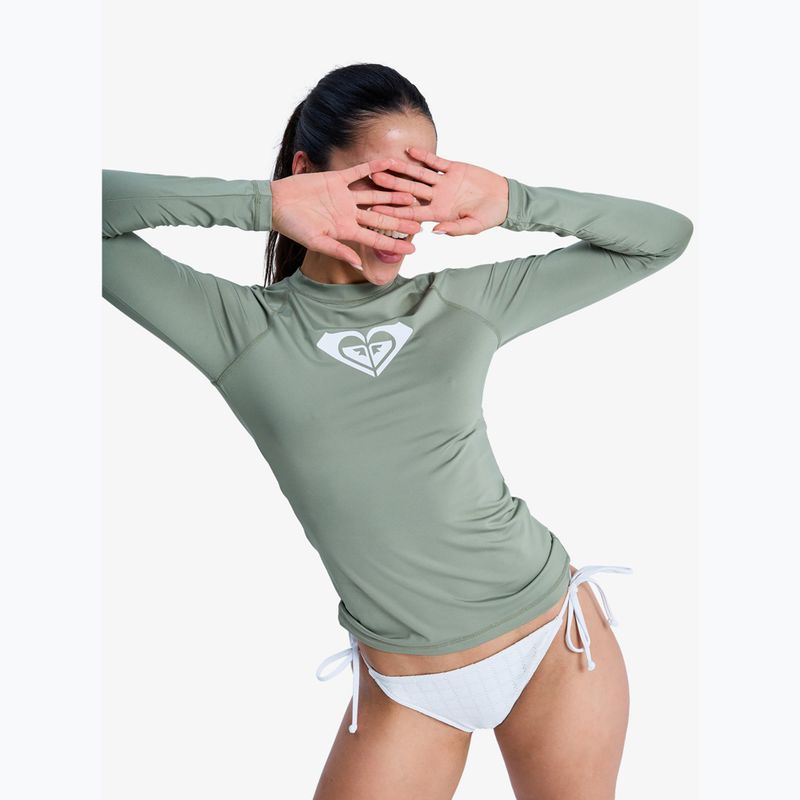 Hosszú ujjú úszáshoz női ROXY Whole Hearted oil green 4