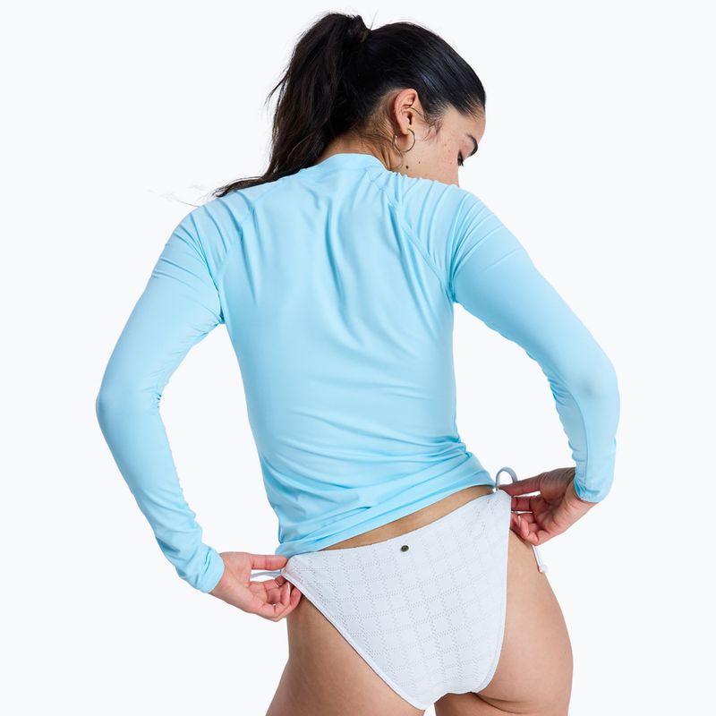 Női úszáshoz való hosszú ujjú felső ROXY Whole Hearted tanager turquoise 3