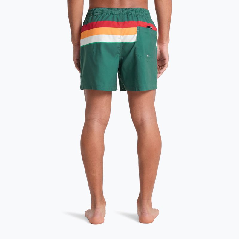 Férfi fürdőnadrág Quiksilver Everyday Printed Volley 15" forest outside stripe 5