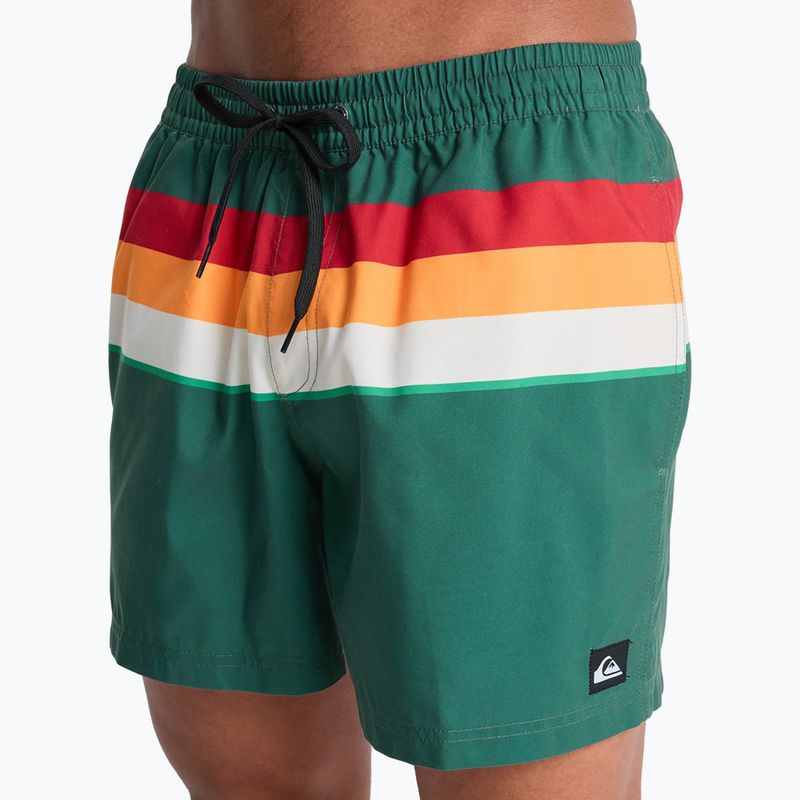 Férfi fürdőnadrág Quiksilver Everyday Printed Volley 15" forest outside stripe 7