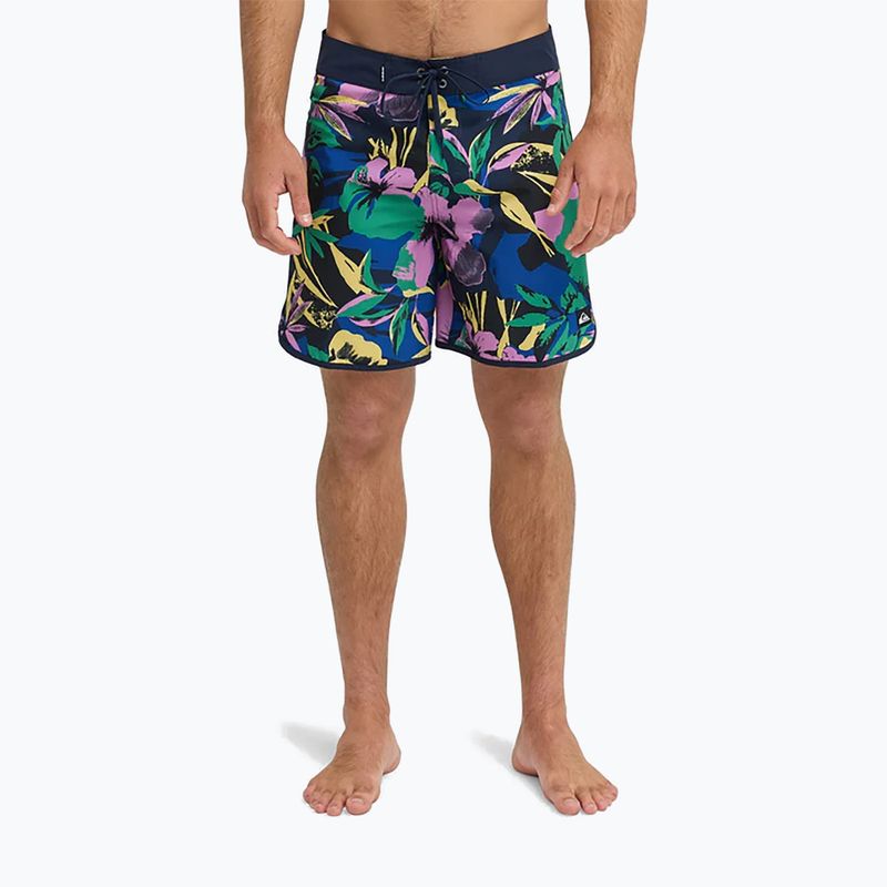 Férfi fürdőnadrág Quiksilver Surfsilk Scallop 18" dark navy interact floral 3