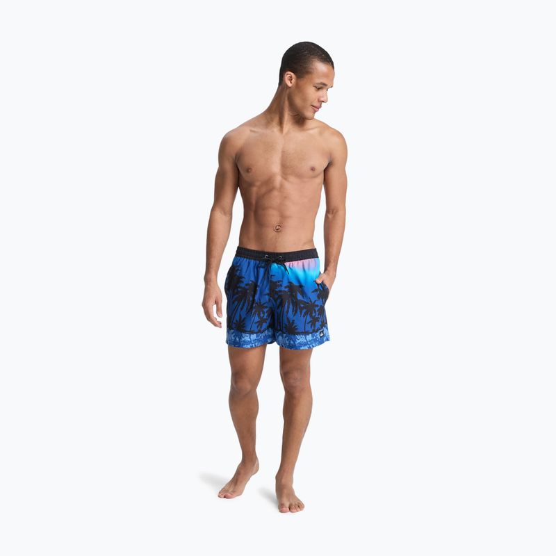 Férfi fürdőshort Quiksilver Everyday Printed Volley 15" monaco blue thermotropics 4
