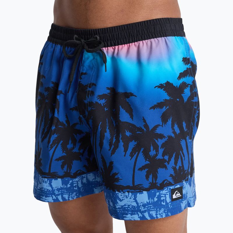 Férfi fürdőshort Quiksilver Everyday Printed Volley 15" monaco blue thermotropics 7