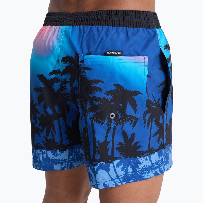 Férfi fürdőshort Quiksilver Everyday Printed Volley 15" monaco blue thermotropics 8