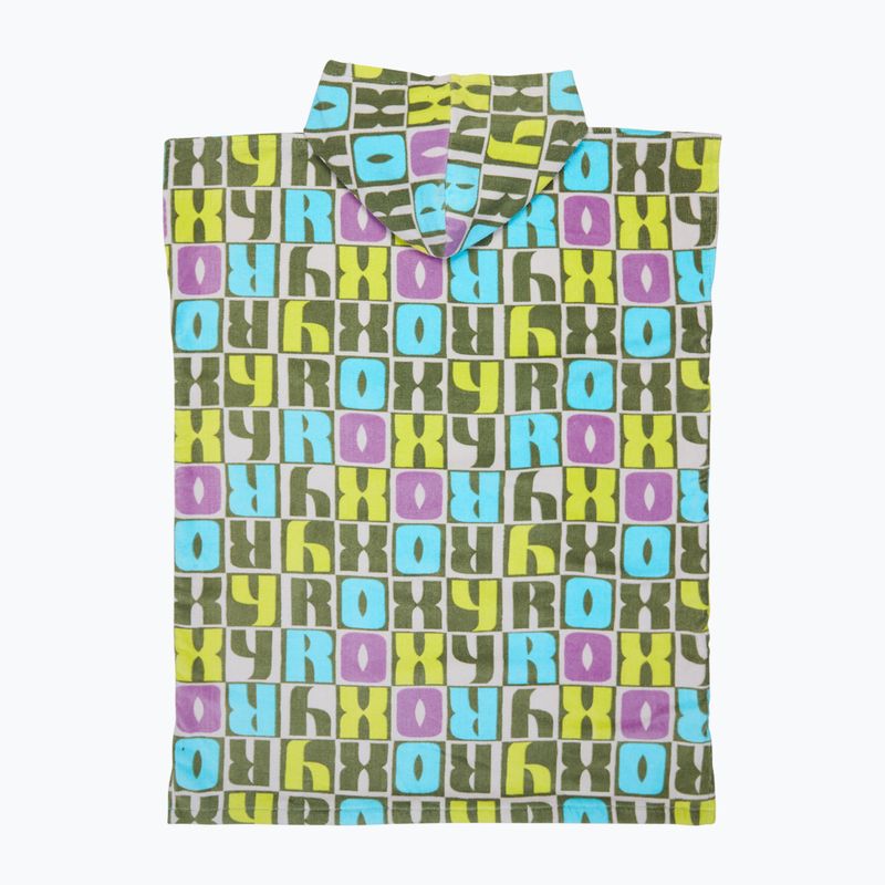 Gyerek poncsó ROXY RG Stay Magical Printed oil green letter up 2