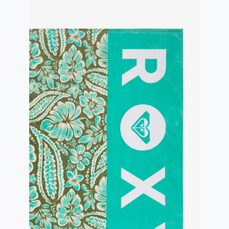 Strandtörölköző ROXY Cold Water Printed oil green wildside paisley 2