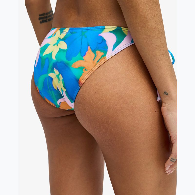 Fürdőruha alsó Billabong Sol Searcher Tropic Tie Side aqua flowers 4
