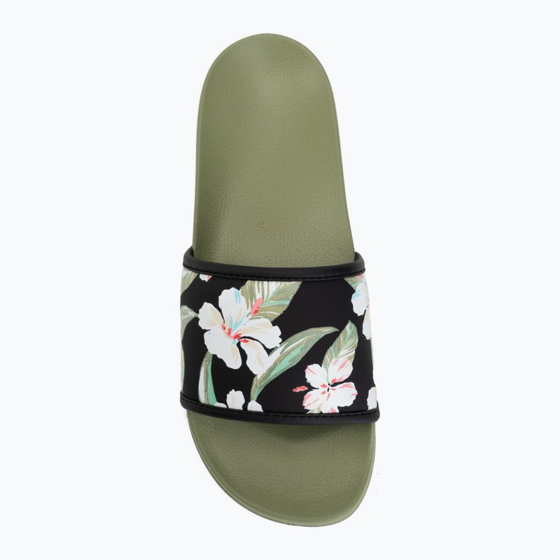 Női papucs ROXY Slippy IV oil green 5
