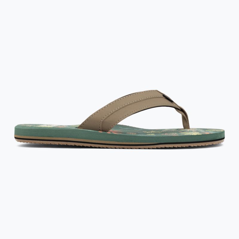 Férfi strandpapucs Billabong All Day Impact Print moss green 2