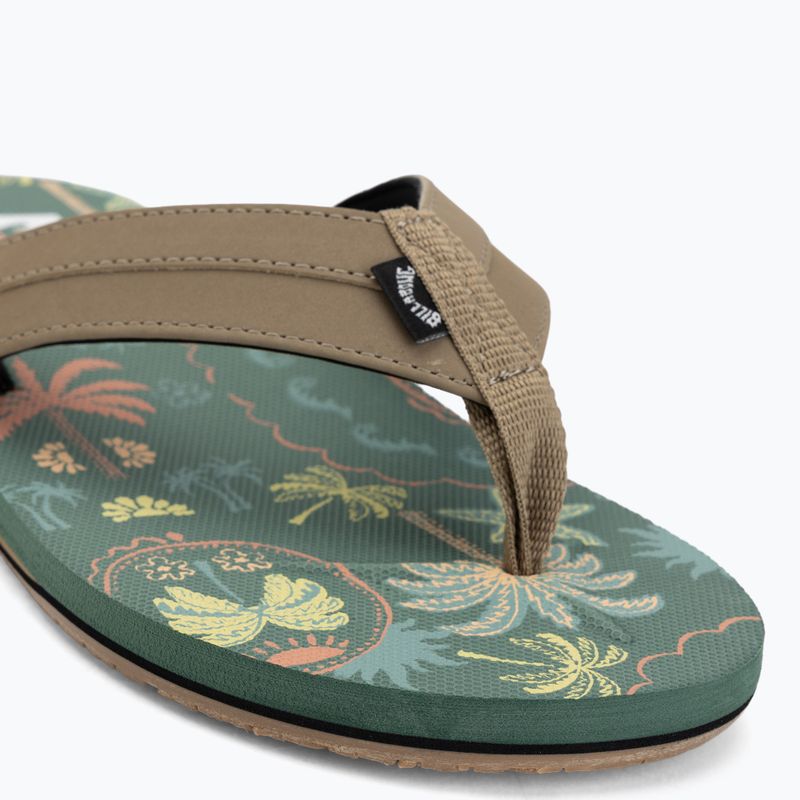 Férfi strandpapucs Billabong All Day Impact Print moss green 7