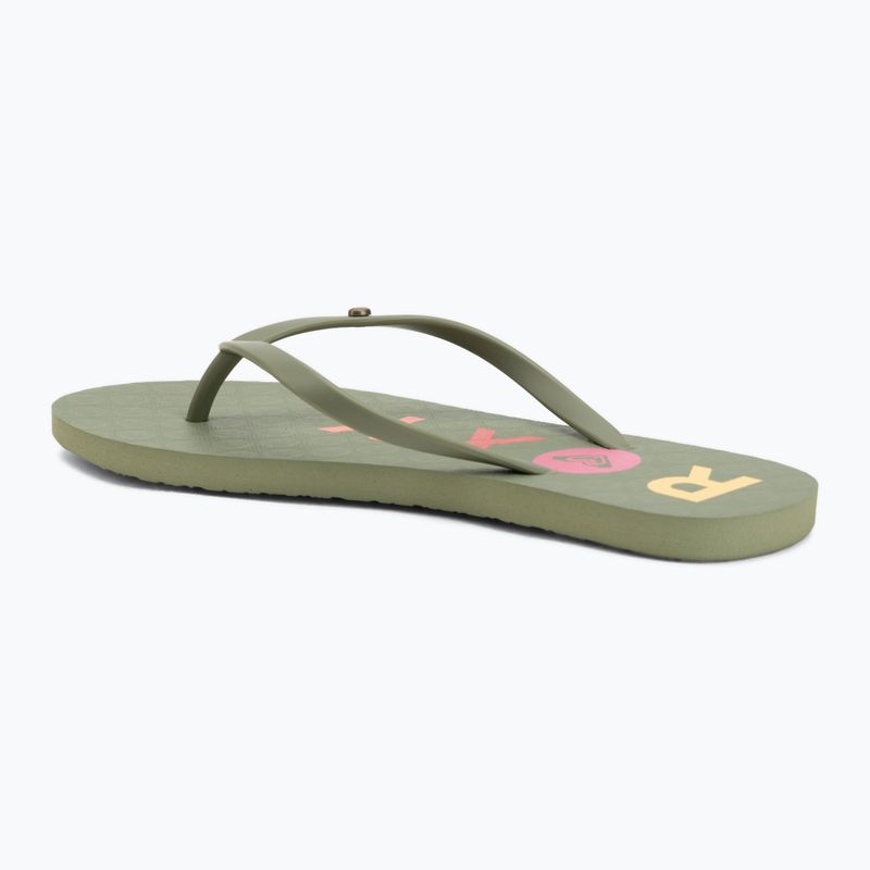 Női papucs ROXY Sandy III oil green 3