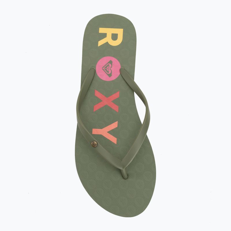 Női papucs ROXY Sandy III oil green 5