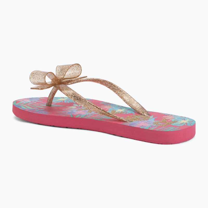 Gyerek flip-flopok ROXY Lulu IV pink multi camo 3
