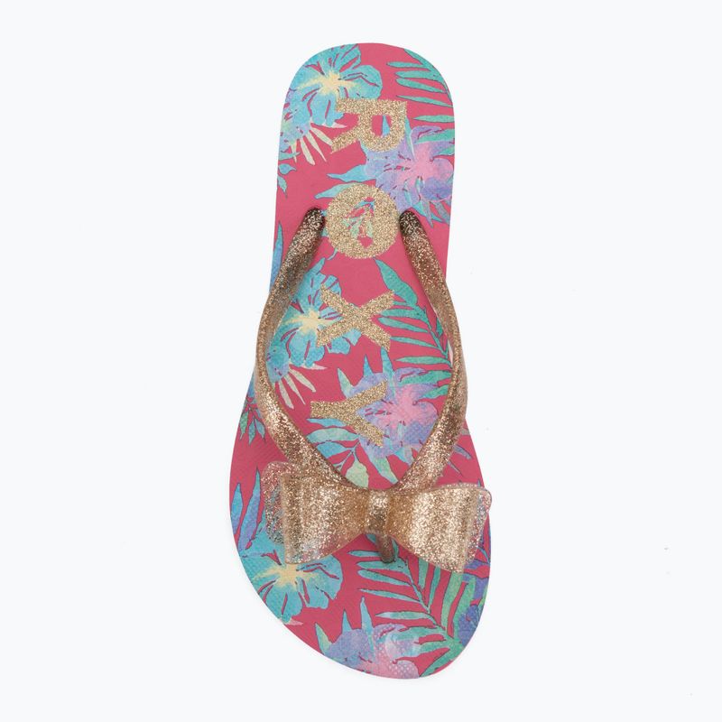 Gyerek flip-flopok ROXY Lulu IV pink multi camo 5