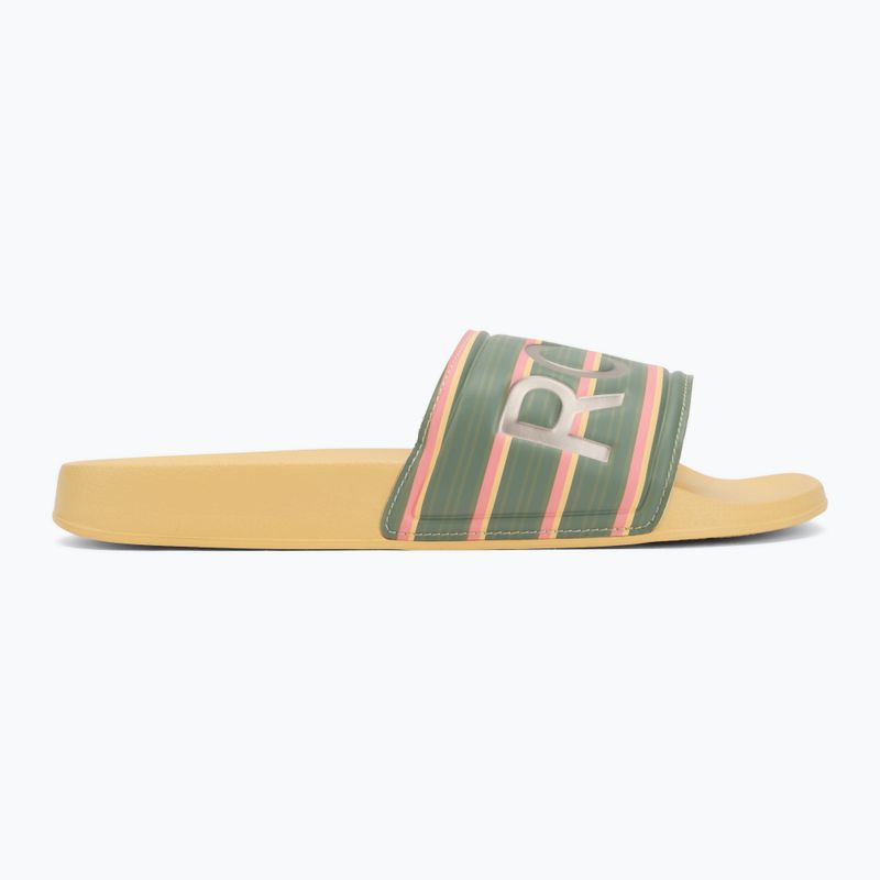 Női papucs ROXY Slippy II Printed gold haze 2
