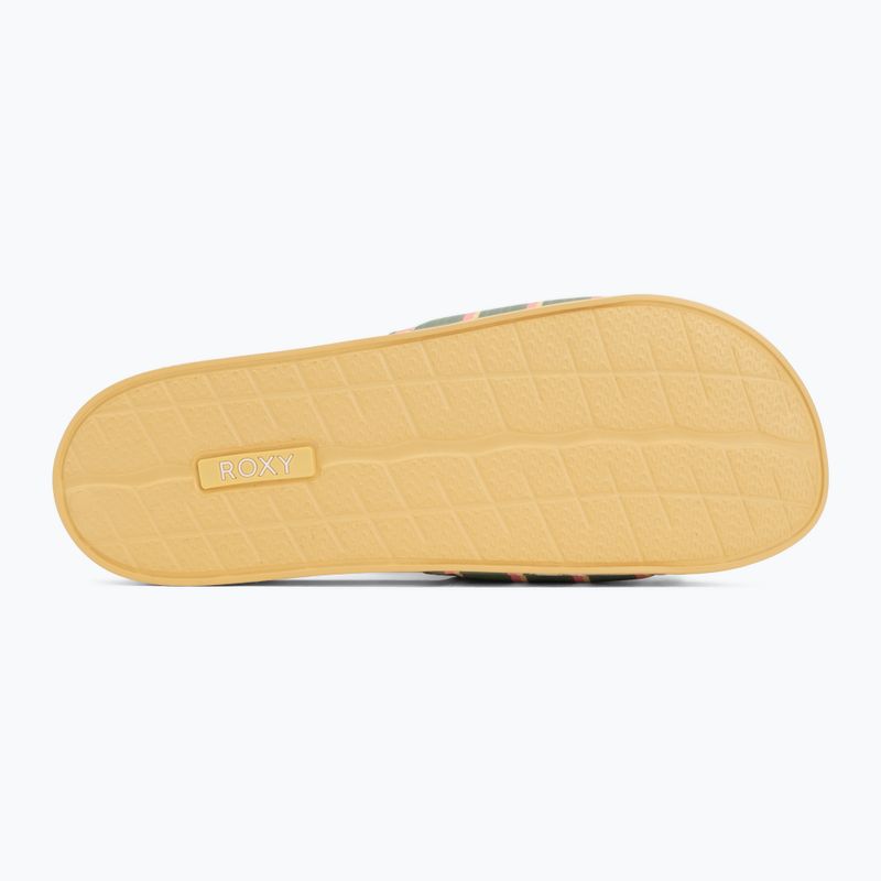 Női papucs ROXY Slippy II Printed gold haze 4