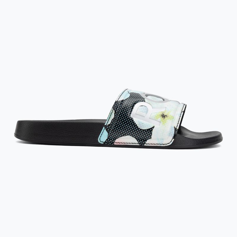 Női papucsok ROXY Slippy II Printed black multi 1 2