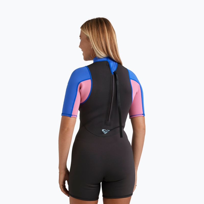 Női úszó neoprén ROXY 2/2 mm Prologue+ SS Springsuit Flock cobalt 3