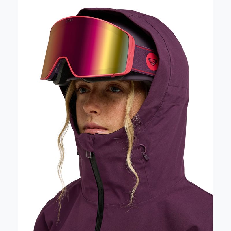 Női snowboarddzseki ROXY 20K Ice Haven blackberry wine 3