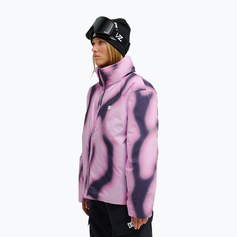 Női snowboarddzseki DC Aura Puffer 10K offscale lilac 3