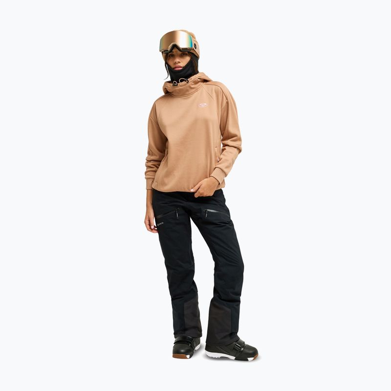Női snowboard pulóver ROXY Liberty Hoodie café au lait 2