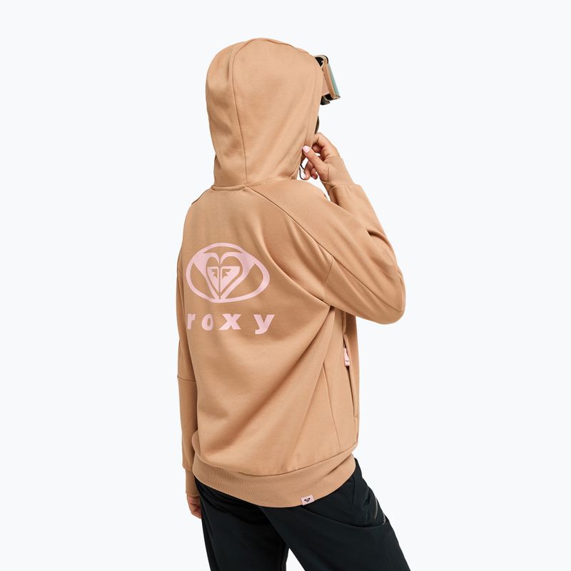 Gyerek snowboard pulcsi ROXY Liberty Hoodie cafe au lait 3