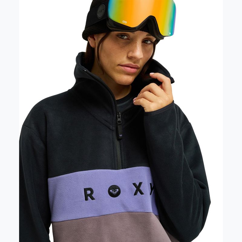 Női polár pulóver ROXY Icedrift Layer true black 5