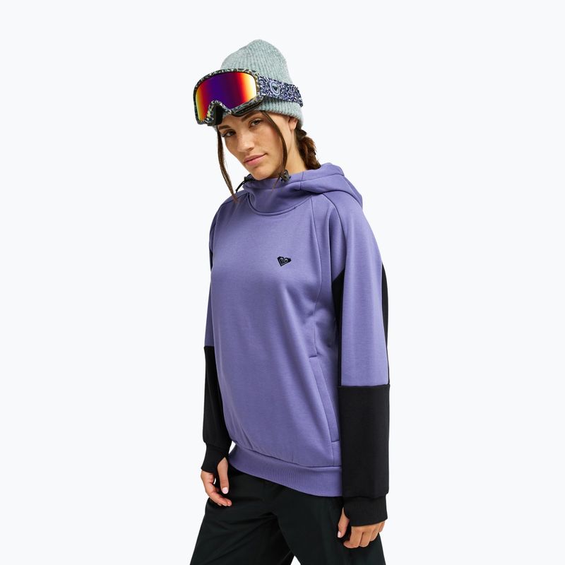 Női snowboard pulóver ROXY Liberty Hoodie twilight purple 5