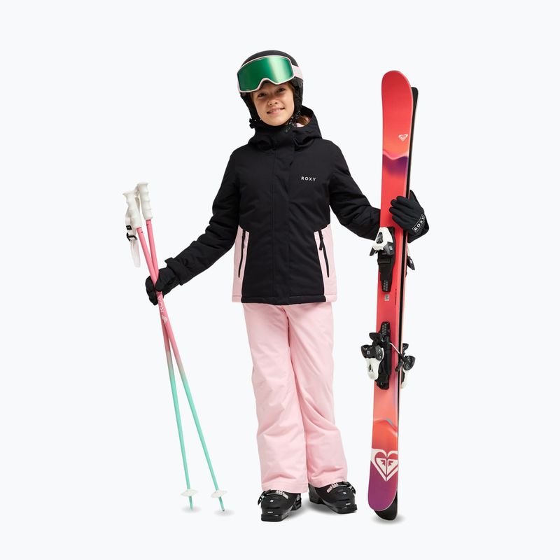 Gyerek snowboarddzseki ROXY Snowflare true black 2