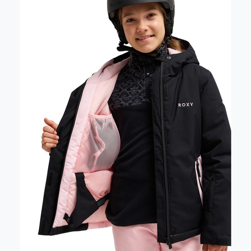 Gyerek snowboarddzseki ROXY Snowflare true black 5