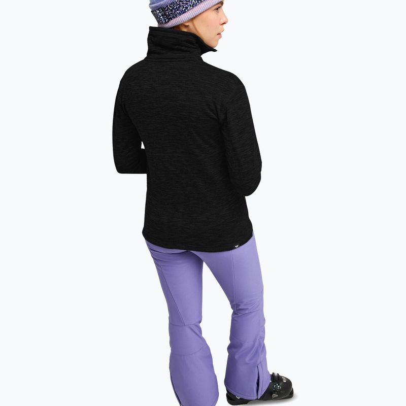 Női polár pulóver ROXY Snowstride Full Zip true black 3