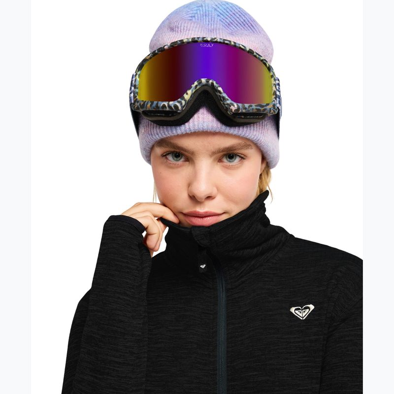 Női polár pulóver ROXY Snowstride Full Zip true black 5