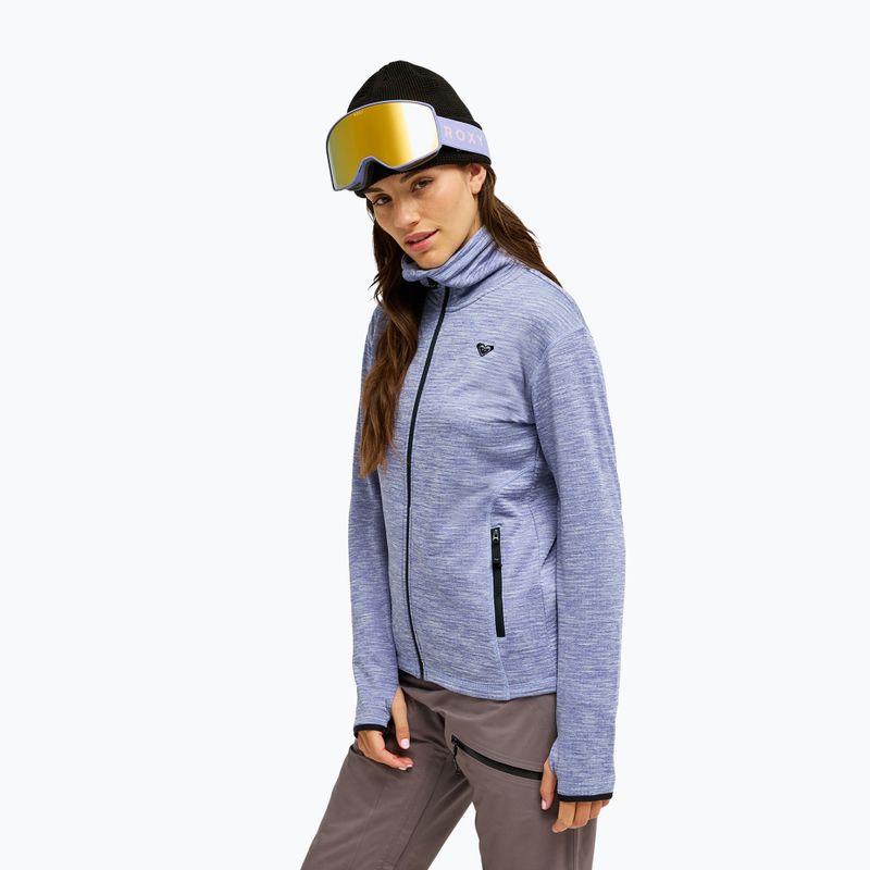 Női polár pulóver ROXY Snowstride Full Zip twilight purple 4