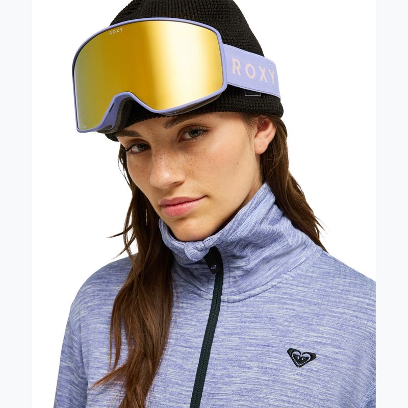 Női polár pulóver ROXY Snowstride Full Zip twilight purple 5