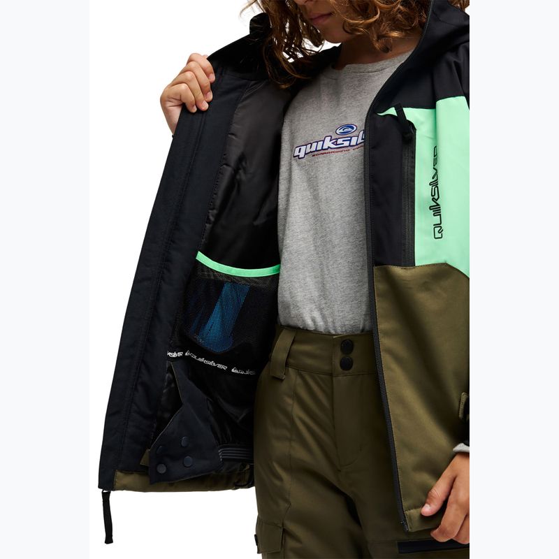 Gyerek snowboarddzseki Quiksilver Dawson grape leaf 6