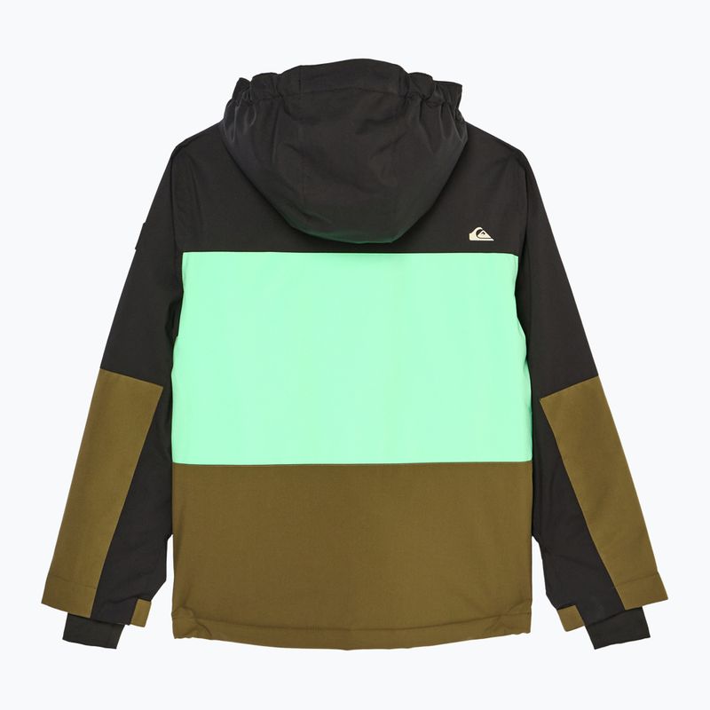 Gyerek snowboarddzseki Quiksilver Dawson grape leaf 10