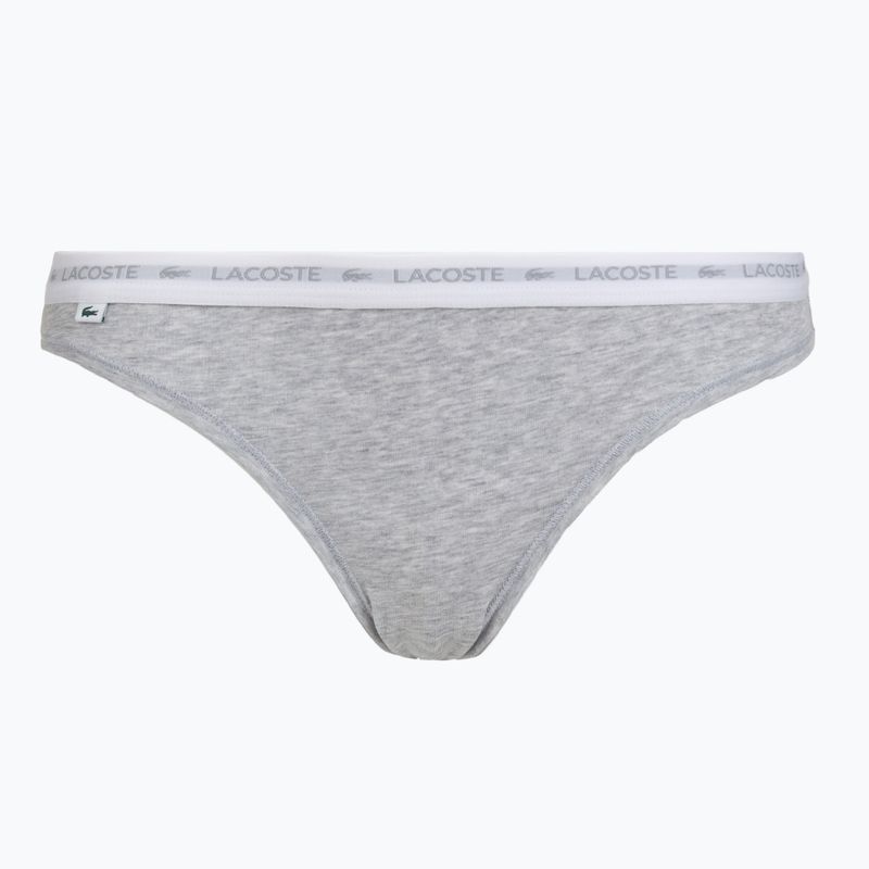 Női bugyi Lacoste 8F1338 3 pár black/white/silver chine 5