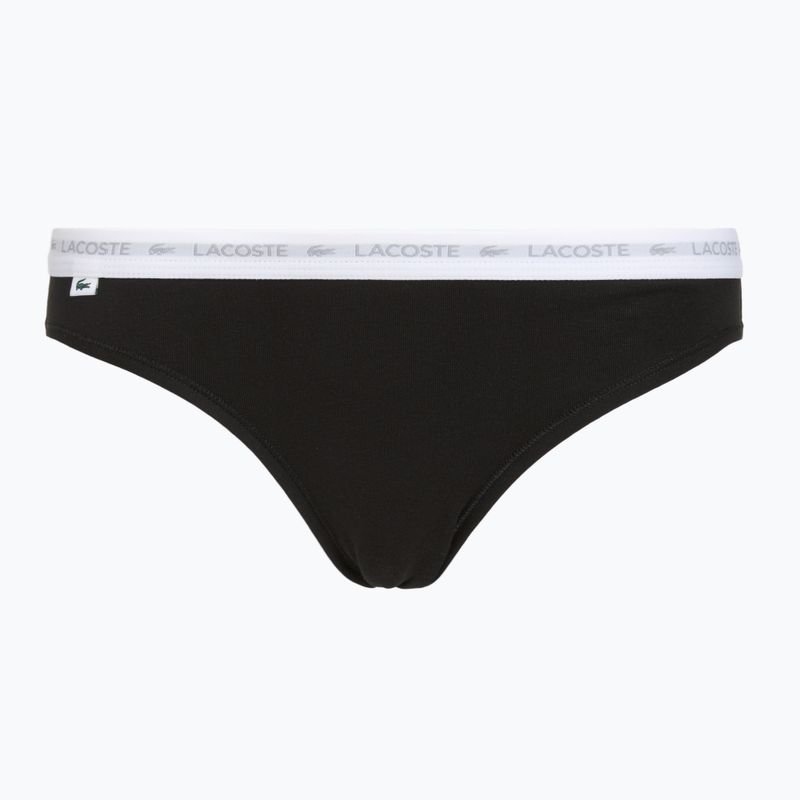 Női bugyi Lacoste 8F1338 3 pár black/white/silver chine 6